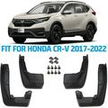 CLIM ART Custom Fit Mud Flaps for Honda CR-V 2017-2022 4 pcs Easy to Install Road and Weather Resistant Thermoplastic Car Accessories 2 Side View Mirror Deflectors - MF1417021