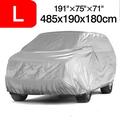 L SUV Car Cover for All Weather Protection Waterproof Breathable Rain UV Dust Resistant Protection