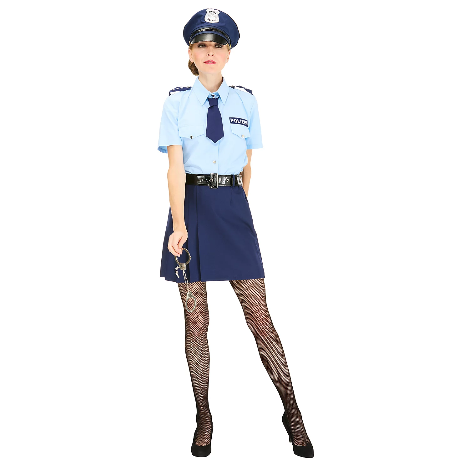 Déguisement "femme policier", bleu/bleu clair