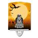 Caroline s Treasures BB4355CNL Halloween Shih Tzu Black Silver Ceramic Night Light 6x4x3 multicolor