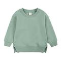 Boys Girls Sweater Coat Round Neck Plain Color Jumper Children s Unisex Pullover Solid Color Top Fashion Pullover Sweatshirt Soft Fleece Sweater Kids Long Slevee Shirt Lightweight Tops