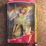 Disney Toys | Disney’s 2003 Porcelain Keepsake Doll Tinker Bell Brand New In The Box | Color: Green/Pink | Size: Osg