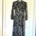 Michael Kors Dresses | Michael Kors Python Print Sheer Flowy Dress Size Small | Color: Black/Gray | Size: S