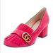 Gucci Shoes | Gucci - Gg Marmont Suede Pumps | Color: Pink | Size: 5.5