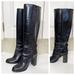Kate Spade Shoes | Kate Spade Baina Knee High Heeled Boots | Color: Black | Size: 8
