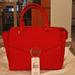 Michael Kors Bags | Micheal Kors Hudson Lg Leather Satchel | Color: Red | Size: Large