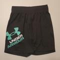 Under Armour Bottoms | 4 Boys Black Shorts W Green Ua Logo By Under Armour | Color: Black/Green | Size: 4b