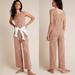 Anthropologie Pants & Jumpsuits | Anthropologie Saturday Sunday Leopard Print Wide-Leg Knit Lounge Jumpsuit Large | Color: Brown/Cream | Size: L