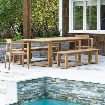 Horizon Teak Table & Bench Set