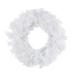 Northlight Seasonal Pre-Lit White Alaskan Pine Artificial Christmas Wreath Warm White LED Lights Traditional Faux, in Green/White | Wayfair