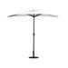 Arlmont & Co. Lionelle 9' Market Umbrella Metal in White | 92 H x 108 W x 54 D in | Wayfair 951F8BAE907945E98C5243876AA5D94C