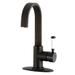 Kingston Brass LS8610DPL Paris One-Handle 1-Hole Deck Mounted Bar Faucet, Matte Black - Kingston Brass LS8610DPL