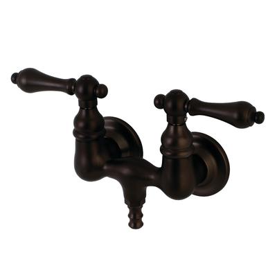 Kingston Brass AE31T5 Aqua Vintage 3-3/8 Inch Wall Mount Tub Faucet, Oil Rubbed Bronze - Kingston Brass AE31T5