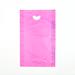 LK Packaging CH18ME Merchandise Bag w/ Handle - 12" x 18", 0.7 mil HDPE, Magenta, Pink