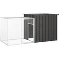 Vidaxl - Cage pour poules Anthracite 200x91x100 cm Acier galvanisé