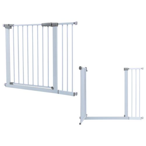 Treppenschutzgitter Türschutzgitter Türgitter Treppen Absperrgitter ohne Bohren 96-103cm weiss