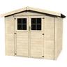 Abri jardin bois Mareuil - 4.99 m² - 2.30 x 2.17 x 2.12 m - 28 mm