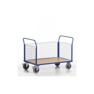 Rollcart Gitter-Dreirandwagen 02-6097, Ladefläche 1000x680mm, Tragkraft: 600 kg, blau
