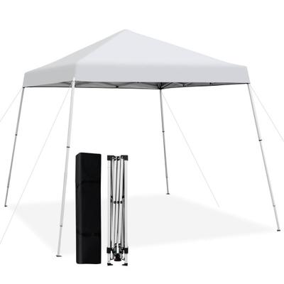 Costway 10 x 10 Feet Outdoor Instant Pop-up Canopy with Carrying Bag-White