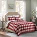 HULALA HOME 3 Piece Quilt Set with Plaid Patterns