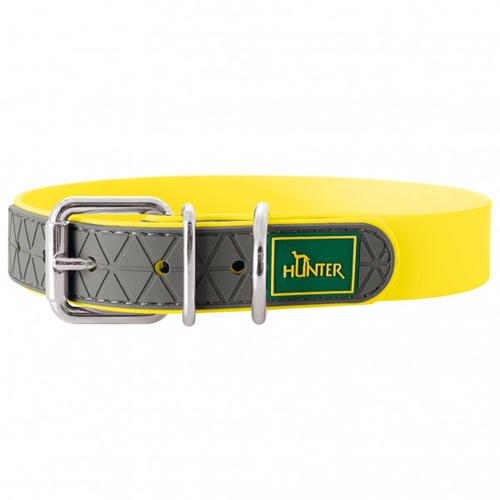 Hunter – Collar Convenience – Hundehalsband Gr Halsumfang 53 – 61 cm – Breite 2,5 cm gelb