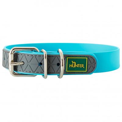 Hunter - Collar Convenience - Hundehalsband Gr Halsumfang 28-36 cm - Breite 2,0 cm turquoise