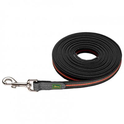 Hunter - Trackingleash Visby Super Grip - Hundeleine Gr Länge 5 m - Breite 2,0 cm orange