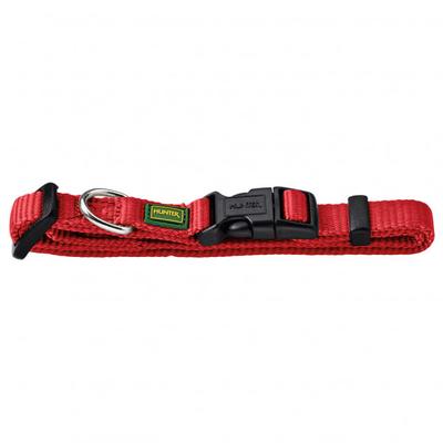 Hunter - Halsung VB - Hundehalsband Gr Halsumfang 30-45 cm - Breite 2,0 cm rot