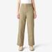 Dickies Women's Relaxed Fit Double Knee Pants - Khaki Size 0 (FPR12)