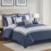 Powell Comforter Bed Set Navy, Queen, Navy