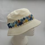 Disney Accessories | Disney Lilo & Stitch Beige Blue Sun Bucket Hat Play The Day Away Adult | Color: Cream | Size: Os