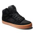 Sneaker DC SHOES "Pure High-Top" Gr. 6,5(38,5), schwarz (schwarz, natur) Schuhe Sneaker