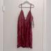 Free People Dresses | Flash Sale! Free People - Burgundy Dress With Gold Sequins | Color: Gold/Pink | Size: M