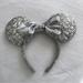 Disney Accessories | Disney Silver Sequin Mickey Minnie Ears | Color: Gray/Silver | Size: Os