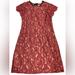 Anthropologie Dresses | Anthropologie Wayf Lace Open-Back Mini Cocktail/Party Dress, Burgundy, Size M. | Color: Red | Size: M