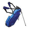 Wilson Staff Golf Bag, EXO Lite Stand Bag, Carrying/Trolley Bag, 4 Compartments for Various Irons, Dark Blue/Light Blue