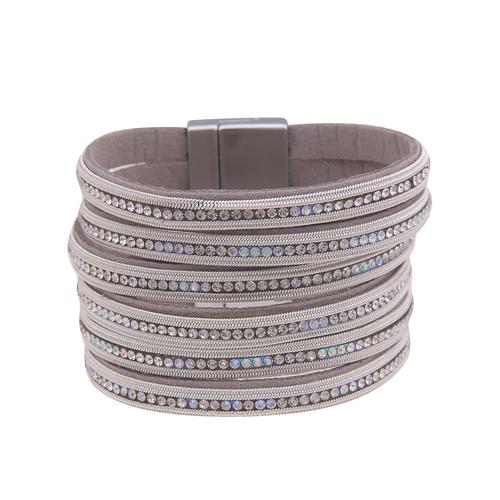 leslii - Armschmuck XXL Glitzer Strass mit funkelnden Strasssteinen Armbänder & Armreife 1 ct