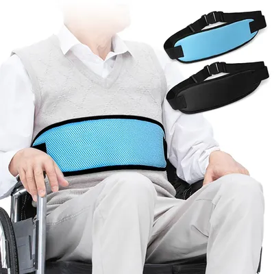 Ceinture de siège réglable pour fauteuil roulant épaisse respirante et confortable sangles de