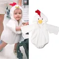 Barboteuse à poussin floue pour enfants combinaison mignonne pour bébé tenues d'Halloween costume