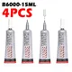 4 Pcs 15 ml Liquide Colle B-6000 Caoutchouc Bois Métal Papier B6000 Super Clair Époxy Résine Adhésif