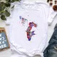 T-shirt imprimé "It'S In My Dna" pour Femme tenue de Basketball avec aquarelle à la mode cadeau