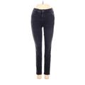 Joe's Jeans Jeans - Low Rise Skinny Leg Denim: Black Bottoms - Women's Size 24 - Dark Wash