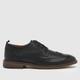 schuh rafe leather brogue shoes in black