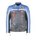 Topgun Lederjacke Herren blau, XXXXL