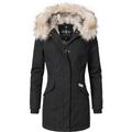 Navahoo Wintermantel Damen schwarz, S