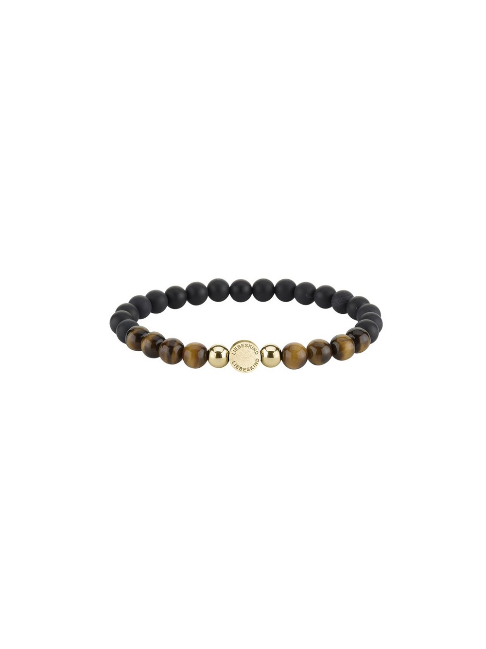 Liebeskind Berlin Armschmuck Onyx meets Tigers Eye Damen schwarz, ONE SIZE Image