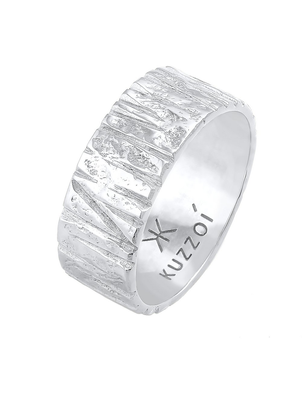 KUZZOI Ring Herren silber, 60 Image