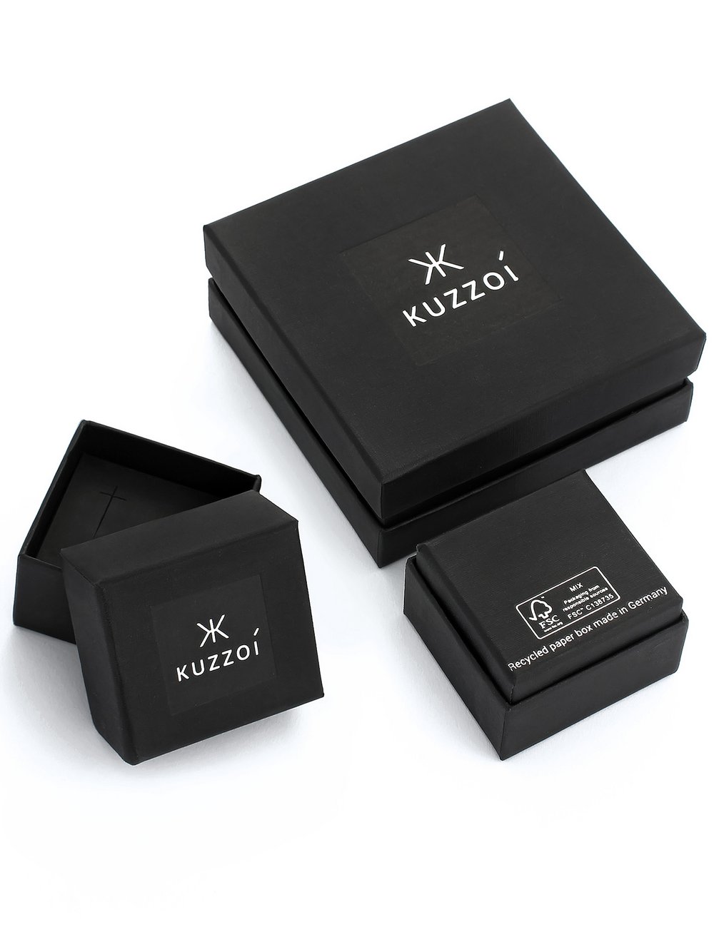 KUZZOI Ring Herren silber, 60 Image