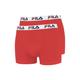 FILA Boxershort 2er Pack Herren rot, M