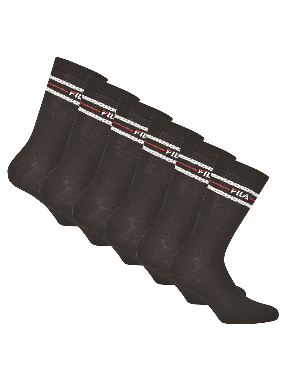 FILA Socken 6er Pack Damen schwarz, 39-42 Image